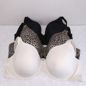 46D BRA LOT (x3) Cacique & Auden Lightly Lined Full-Coverage T-Shirt Underwire